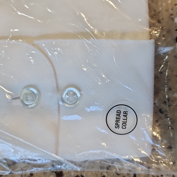 Van Heusen Button Up White Dress Shirt - Picture 3 of 8